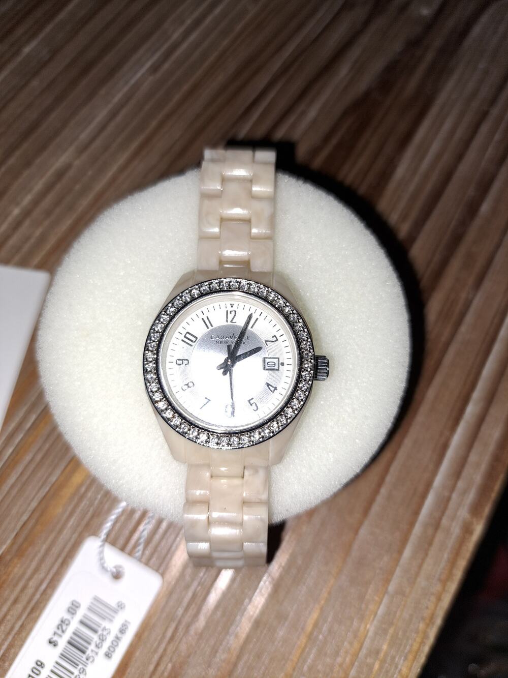Bulova Caravelle Women's Quartz Beige Resin Watch